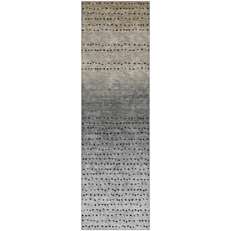 Premium Machine Washable Ansley Abstract Rug, Runner 2'3" x 7'6"