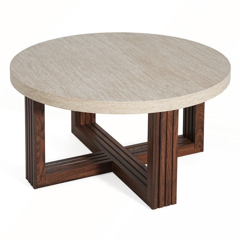 Table basse Modern Modern, Brun, marbre