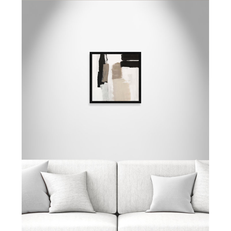 Earth Scapes II-A Print by Casa Fine Arts, Black Slim Framed, 17" H x 17" W x 0.75" D