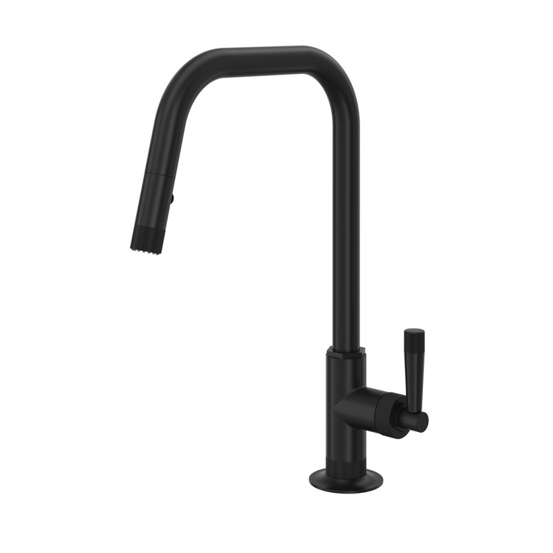 Graceline® Pull-Down Single Handle Kitchen Faucet with Accessories, Italian Brass