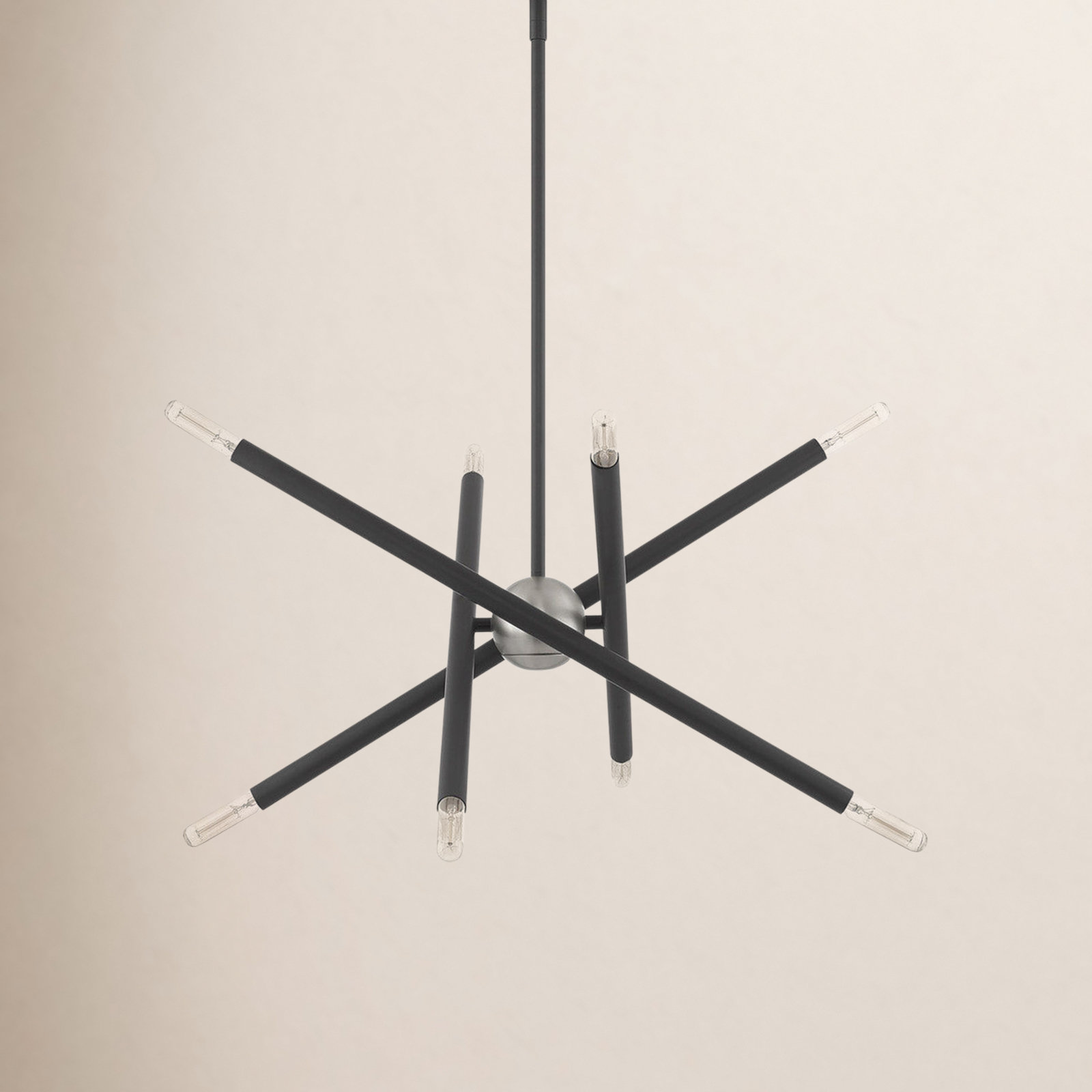 Poco 8 - Light Dimmable Sputnik Chandelier, Scandinavian Gray