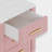 Velvet Upholstered 3 Drawers Wooden Nightstand, Marbling Stickers Worktop, Metal Legs&Handles-915592981