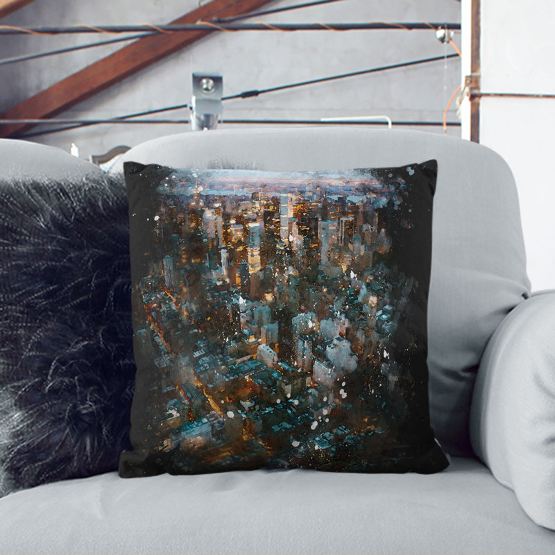 Square Throw Cushion, 40cm H x 40cm W x 15cm D