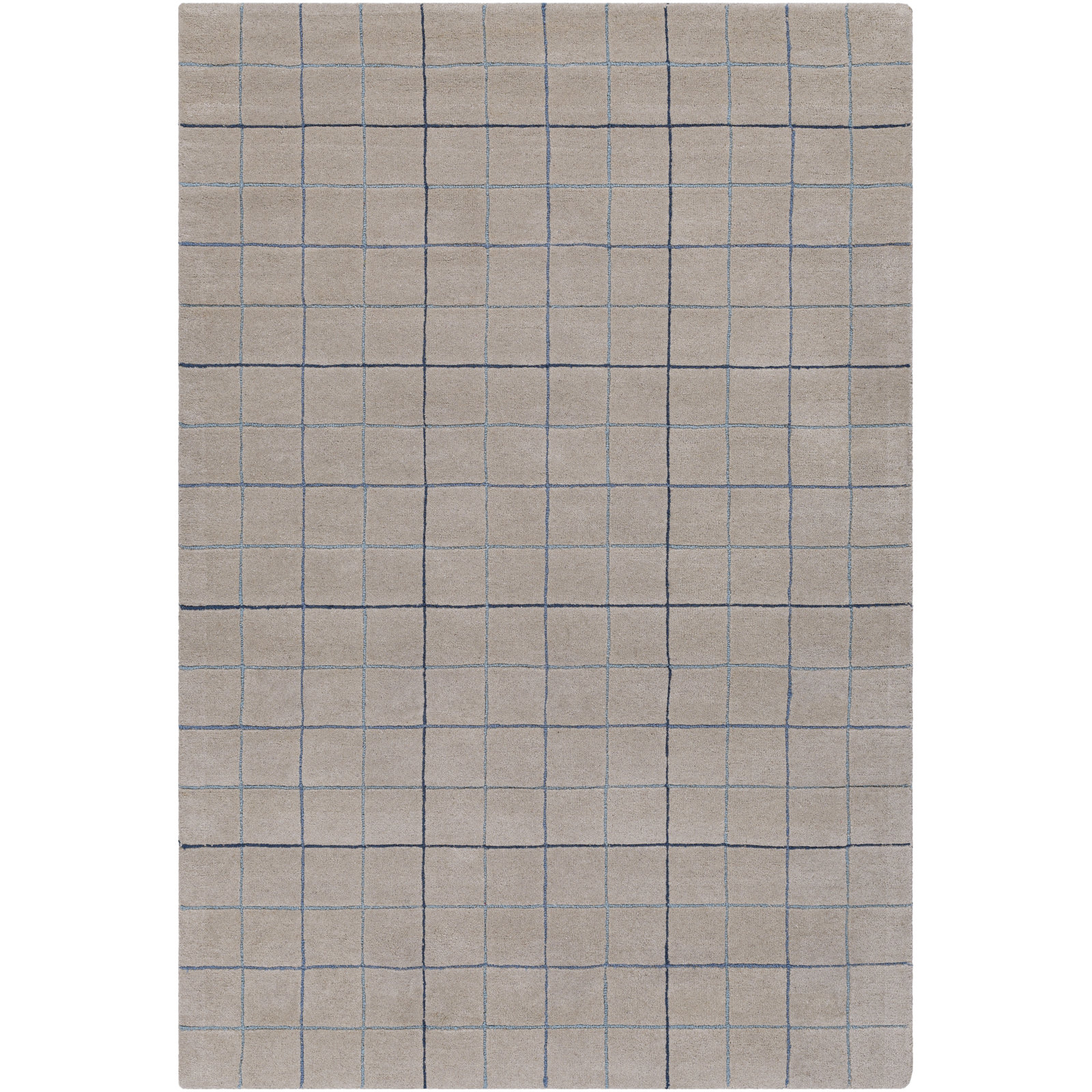 Mallory Hand-Tufted Gray Geometric Rug, Rectangle 2' x 3'