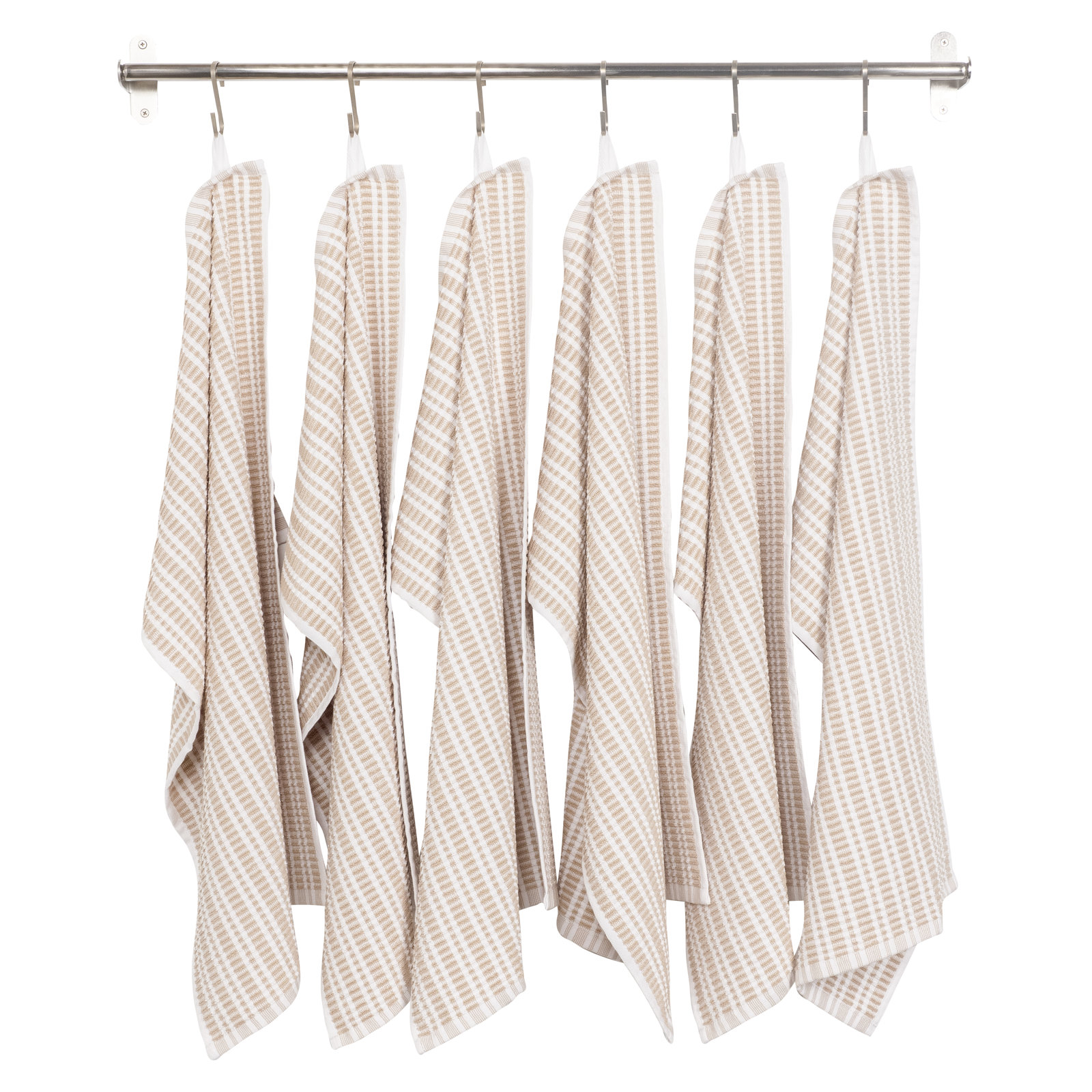 Terry Cotton Tea Towel, Taupe