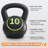 50LBS Kettlebell Set for Home Gym