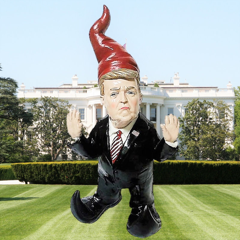 Statue de jardin président américain «The Commander in Chief» gnome américain