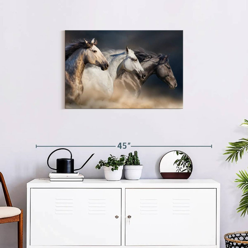 Magnificent Horses Canvas Print, 20" H x 30" W x 1.25" D