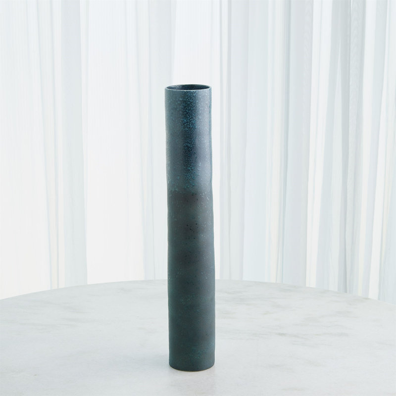 Vase de table en porcelaine fait à la main Teeter, H 25 po x l 4 po x P 4 po