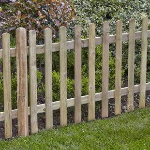 6' x 3' (1.83m x 0.9m) Picket Fence Panel (Set of 3)