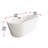 Rouidate 65'' x 28.3'' Soaking Acrylic Bathtub-108229766