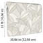 Papier peint feuille blanche sculptée-461479073