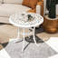 Outsunny Outdoor Garden Table Cast Aluminium, 60 x 60 cm White