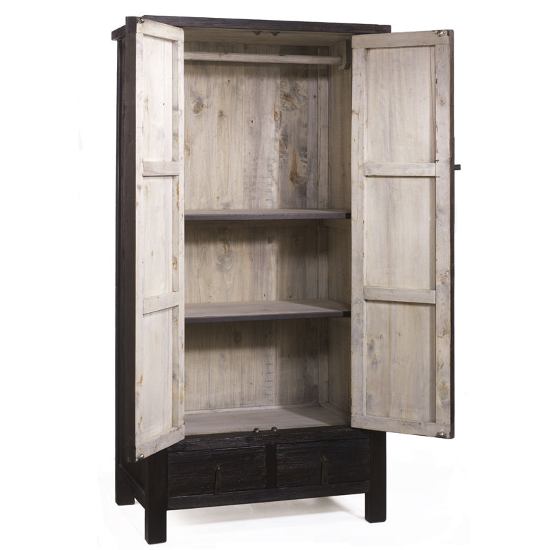 Grandbrook 2 Door Solid Wood Wardrobe
