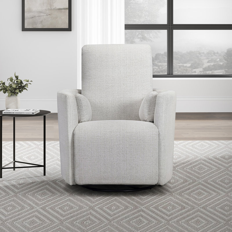Fauteuil inclinable et oscillant manuel Coiscou, Blanc Acadia