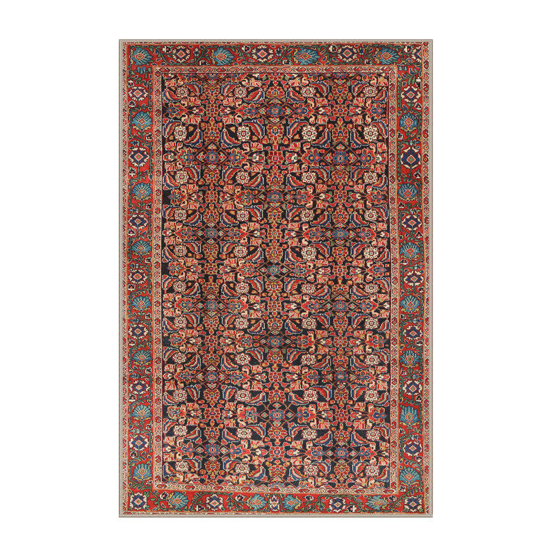 Tapis brun à motif oriental, Rectangle 5 pi x 8 pi