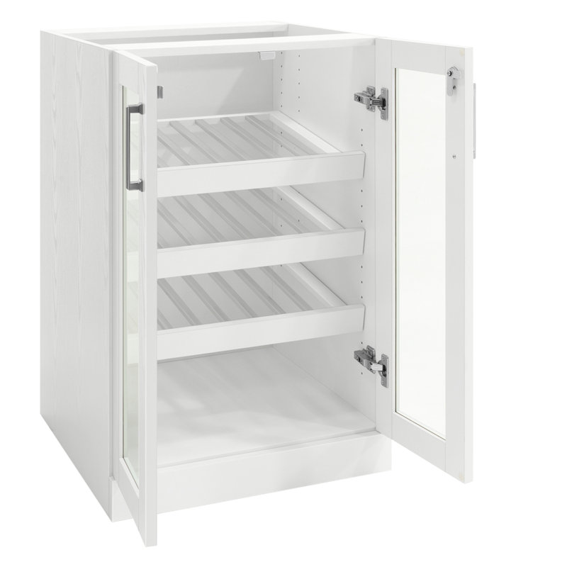 Home Display Bar Cabinet, White