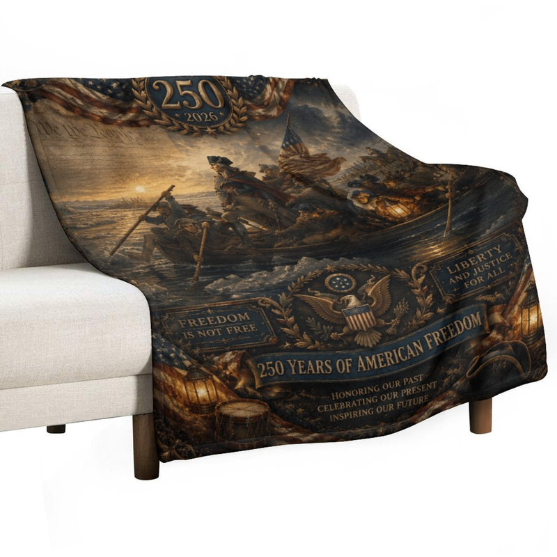 Jeté en flanelle de luxe American Crossing Delaware, 30 po x 40 po