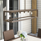 Rhodes Warm Bronze 6 -Bulb 6.5'' H Outdoor Chandelier