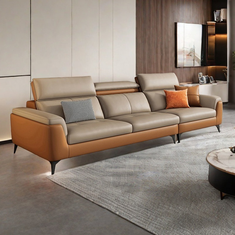 Canapé d'appoint simple et moderne à rangée droite, 3, H 35,43 po x l 94,48 po x P 41,33 po