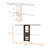 Brentwood 3Drawer 4Shelf Closet System Dark Walnut-1515826510