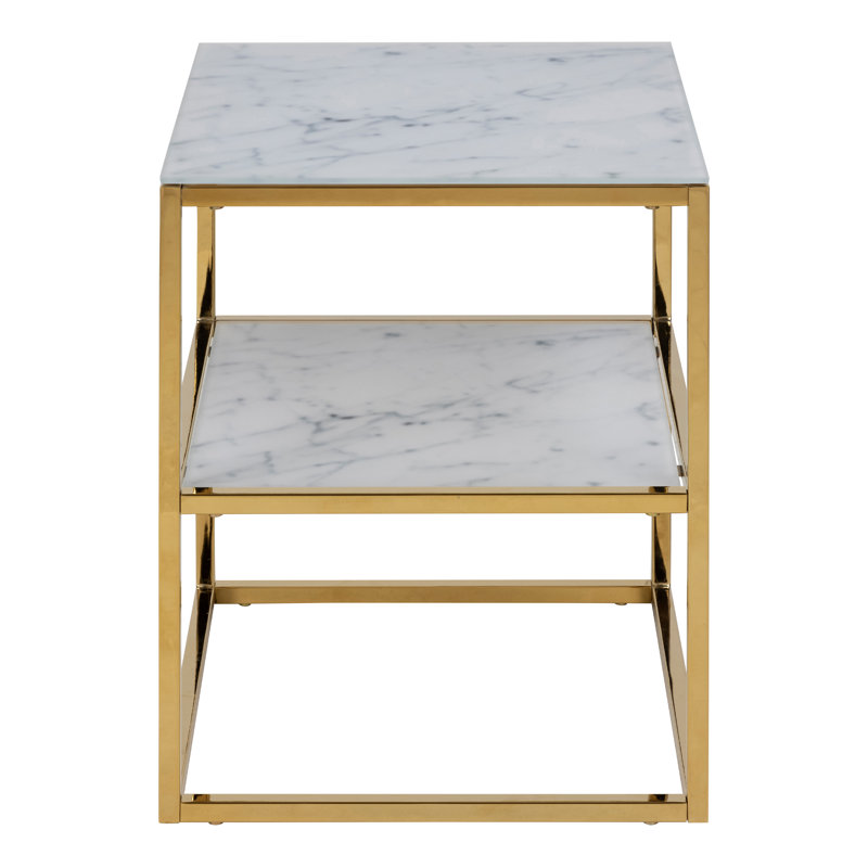 45 cm W Steel Bedside Table