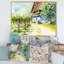 Maison près du vignoble - Peinture sur toile-67406677-67406683