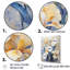 «Golden Blue Irises Melody III», reproduction sur toile-1643094192-1643094194