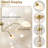 3 Lights Gold Chandeliers, Mid Century Modern 3 Arm Chandelier With White Glass Shade For Dining Room Living Room Bedroom