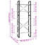 Hars 175cm H Metal Etagere Bookcase-951100230-951100282