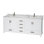 Meuble-lavabo double autoportant avec plateau en marbre Sheffield