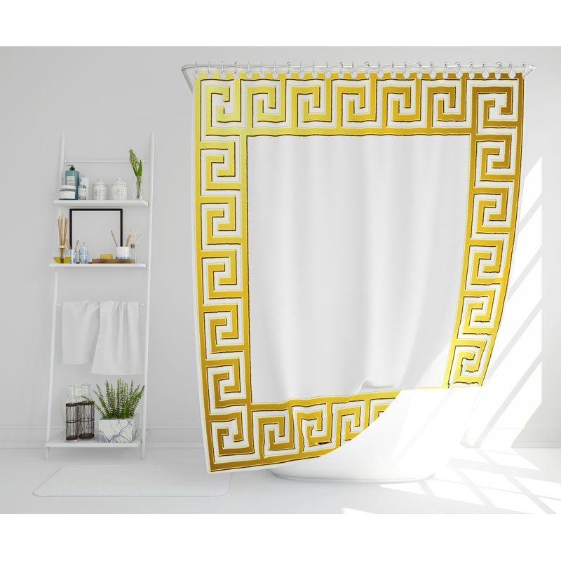 Otho Polyester Shower Curtain Set, 168cm H x 168cm W
