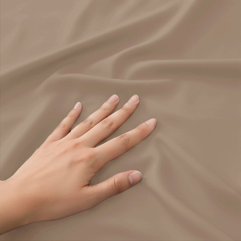 Cotton Blend Standard Flat Sheet, Super King (6'), Beige