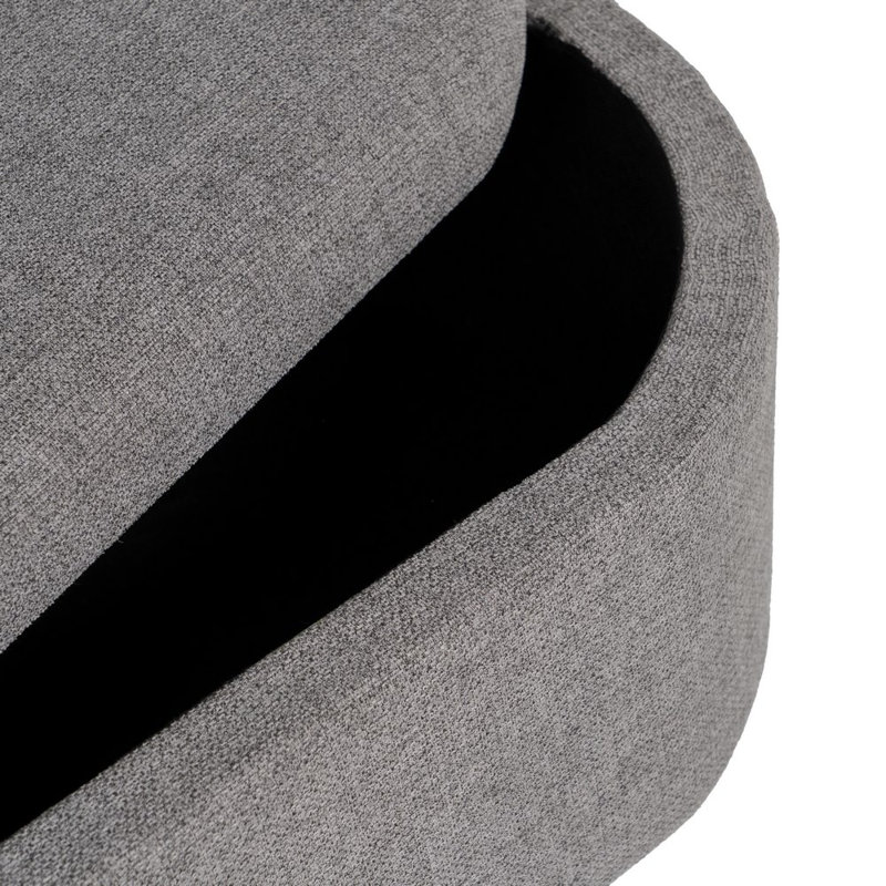Spillville Polyester Blend Upholstered Storage Bench, Grey