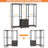 39.5'' - 65.5" W Closet System with Drawers and Hanging Rods-2106398847