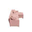 Canapé en chenille de 108 po à structure modulaire en L de 108 po au design polyvalent qui s'adapte à tout espace intérieur-2064546486