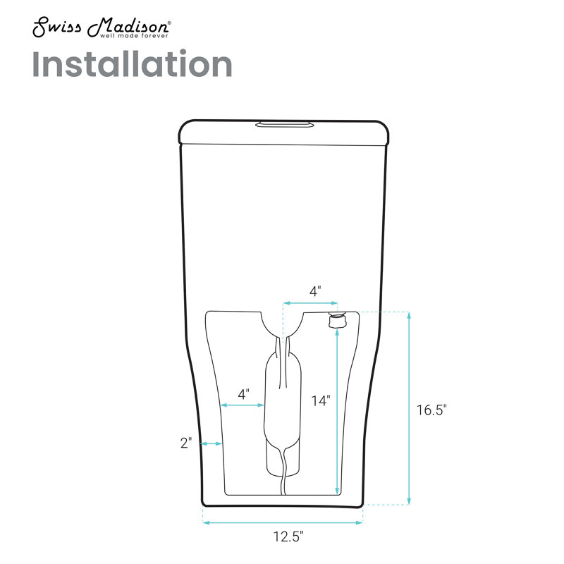 Burdon One-Piece Toilet Vortex Dual-Flush 1.1/1.6 gpf, Bisque