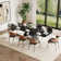 95"extendable Modern Dining Table Set With 8 Dining Chairs