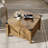 Glenford Farmhouse Square Storage Coffee Table-1288632172