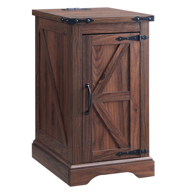 End Table with Built-In Outlets