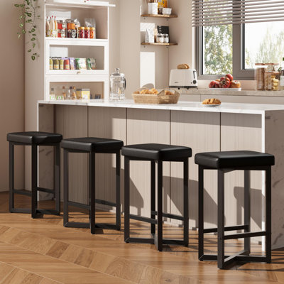 Counter Stool with Metal Frame
