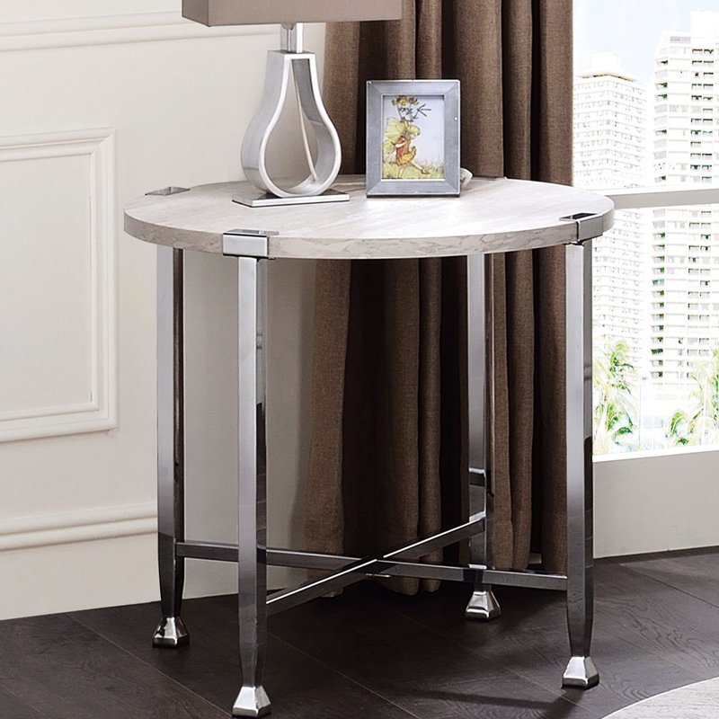 Table de bout ronde avec support, en chêne blanc et carré de 24 pouces, 17 lb, un centre de table moderne fonctionnel, idéal pour exposer des magazines
