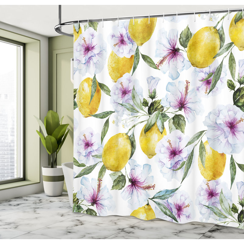 Shower Curtain with Hooks Included, 84"H x 69"W