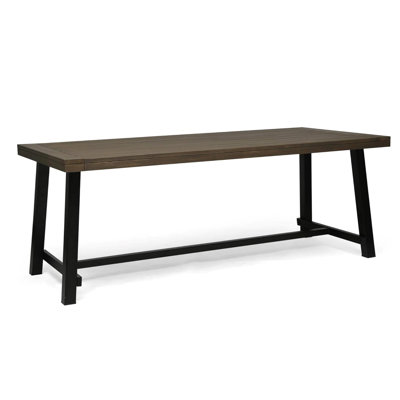 Ensemble repas pour 6 personnes avec chaises empilables en rotin PE et coussins hydrofuges Deanna