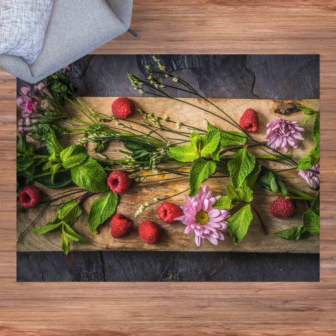 Jaleeza Power Loomed Green Indoor/Outdoor Rug