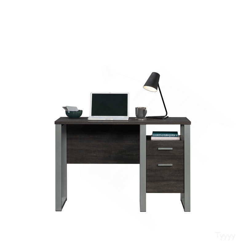 Bureau avec tiroir et conception de productivité, finition brun foncé