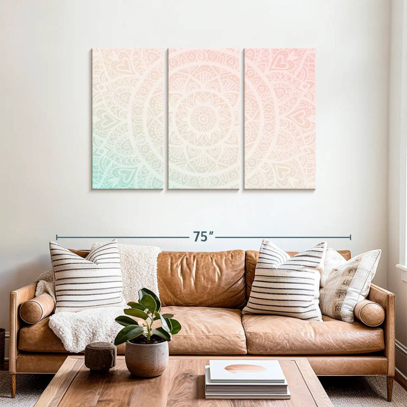 Kerner Gradient Mandala, 36" H x 57" W