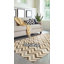 Tapis géométrique contemporain multicolore fabriqué à la main en laine tissé à plat à la main-17250061