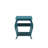 Teal 2-shelf End Table-996582095