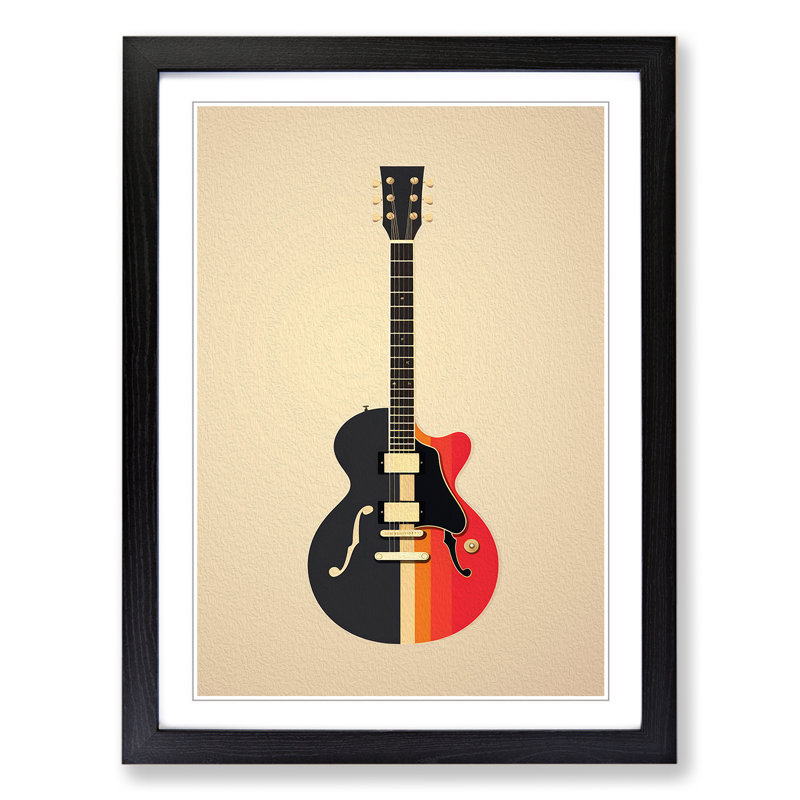 Guitar Minimalism No.2 - Framed Print